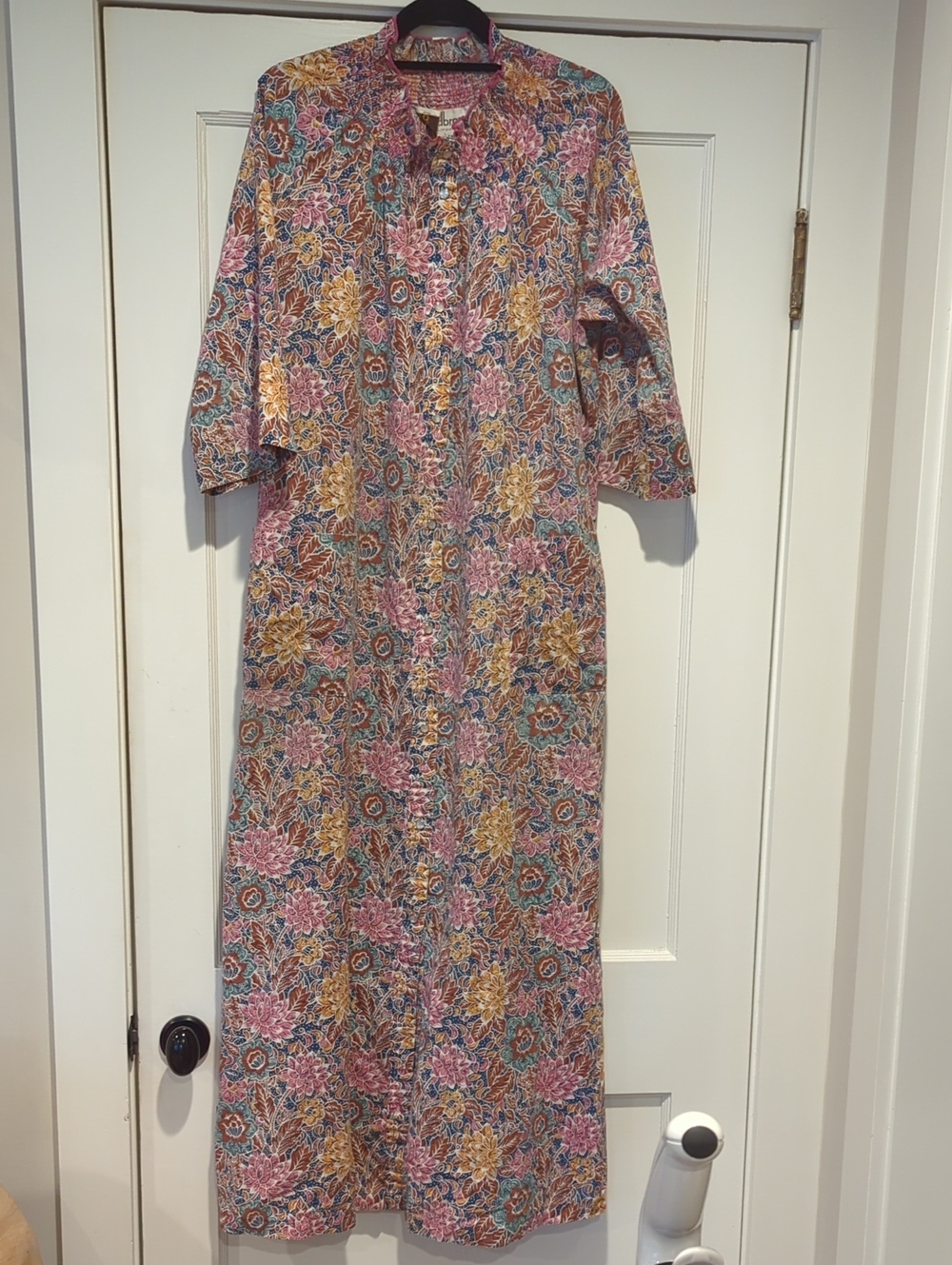 vintage David Brown California floral maxi robe/lounger Size Large